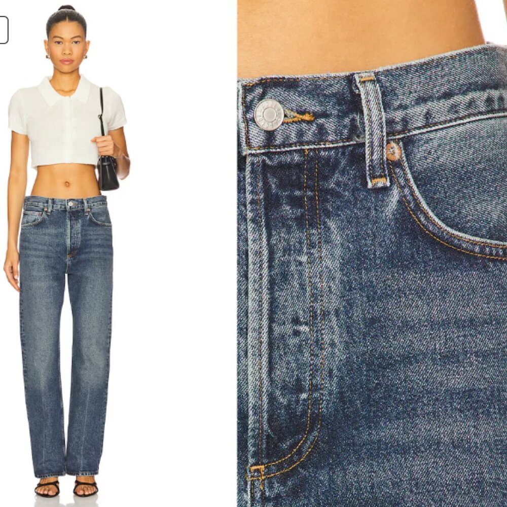 AGOLDE Fran Straight Leg Jeans in Dwell Size 28 - Picture 4 of 14